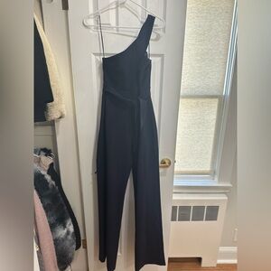 Likely Navy Blue One Shoulder Jumpsuit